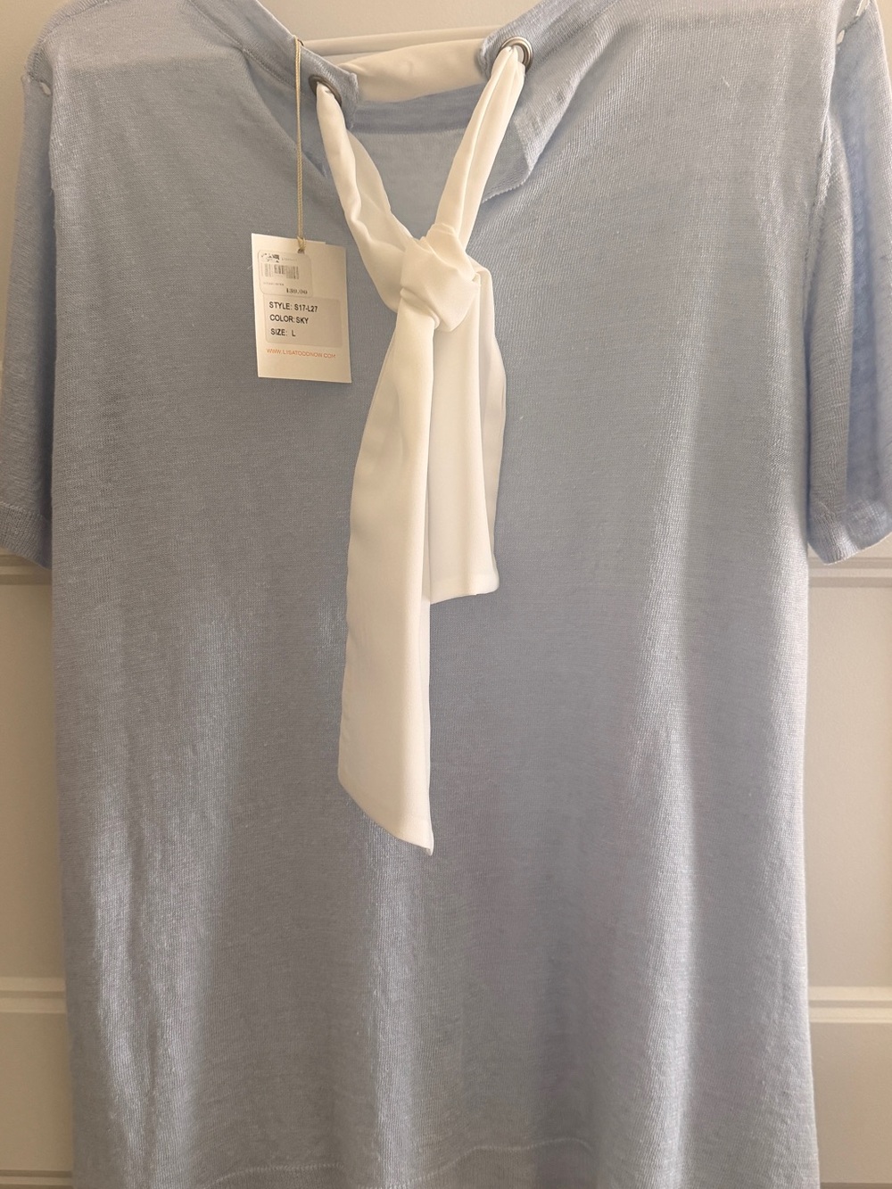 Lisa Todd Light Blue Short Sleeve Women's Tee